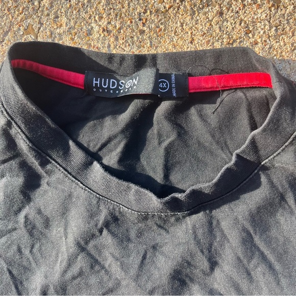 Hudson Jeans Black Tee with White Graphic - Picture 6 of 6